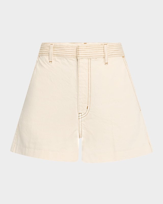 The Trapunto Denim Shorts